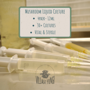 Home 4 pack mushroom liquid culture for mushroom growing